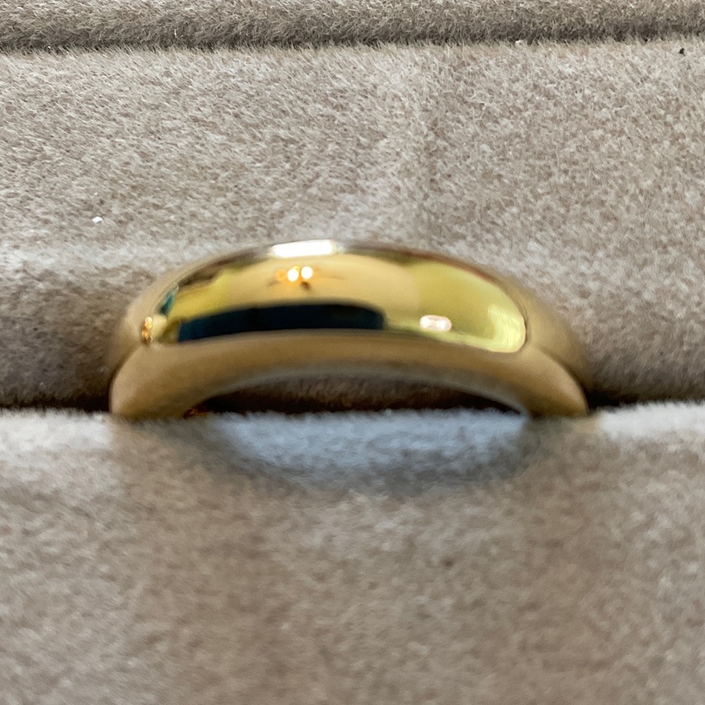 Gold Toned Sterling Silver Band Ring